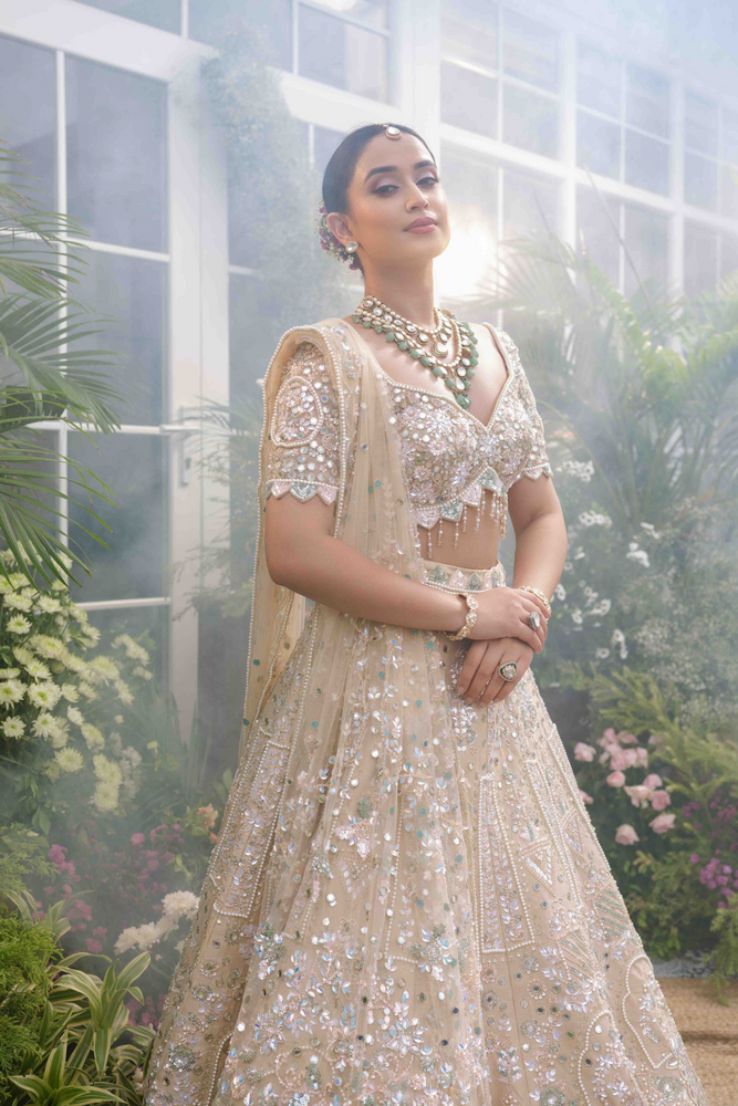 Load image into Gallery viewer, Nyra Garden Motif Lehenga
