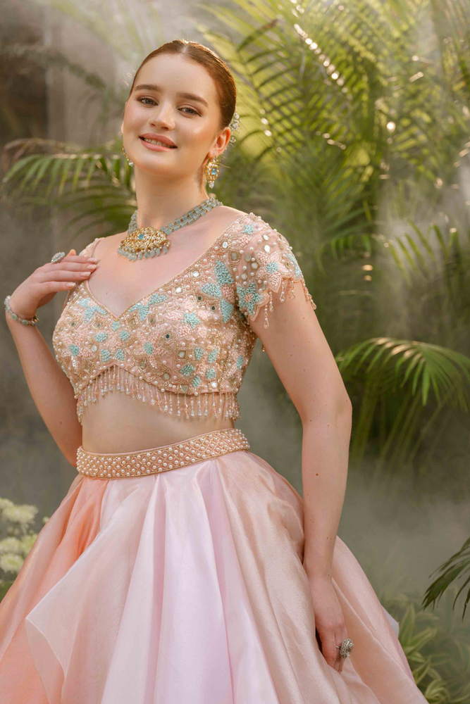 Load image into Gallery viewer, Sierra Shimmer Lehenga
