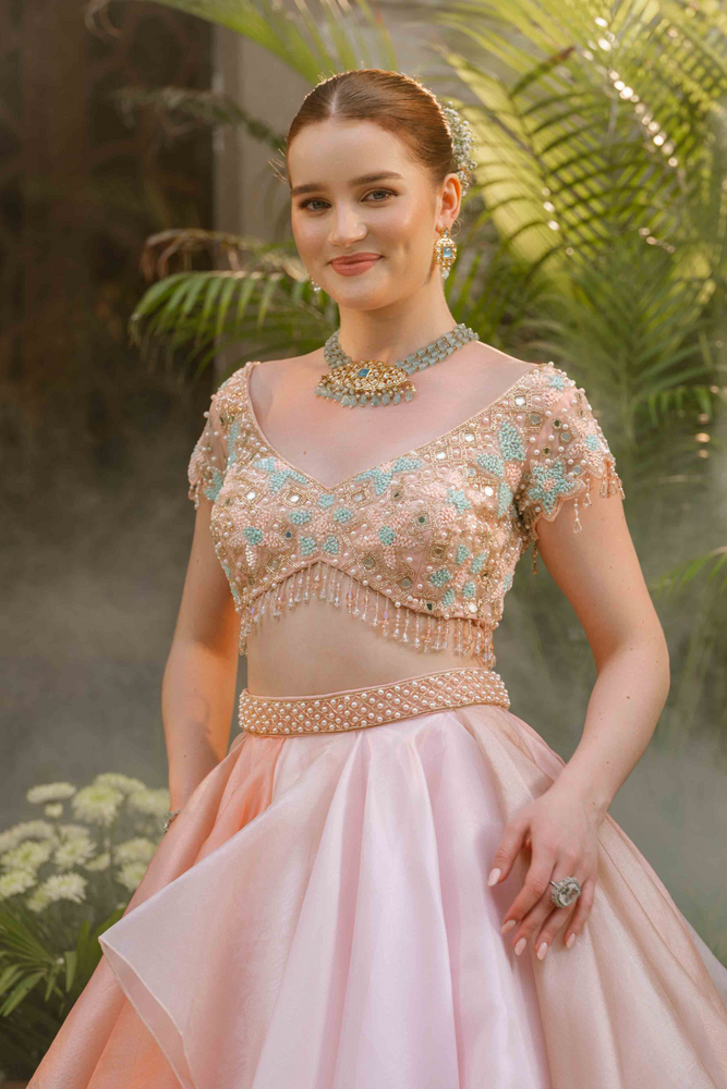 Load image into Gallery viewer, Sierra Shimmer Lehenga
