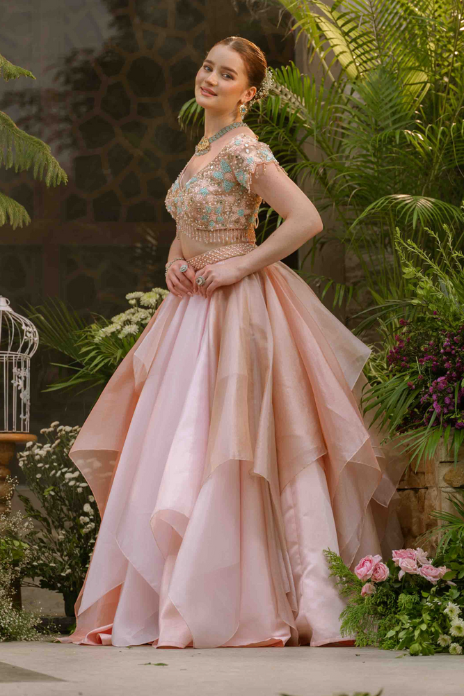 Load image into Gallery viewer, Sierra Shimmer Lehenga
