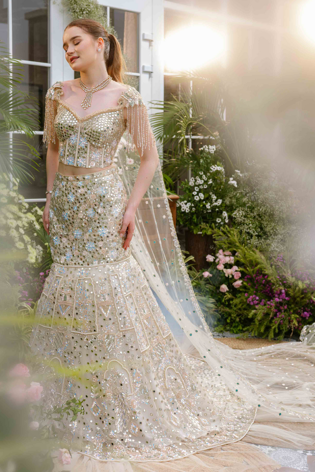 Freya Peacock Mermaid Lehenga