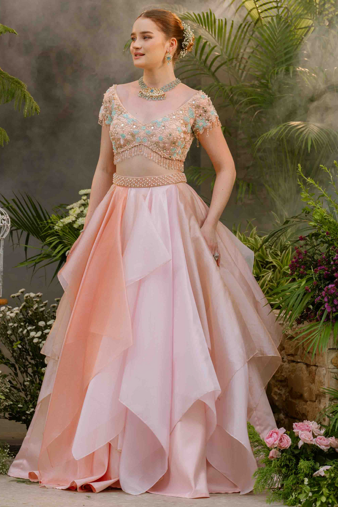 Load image into Gallery viewer, Sierra Shimmer Lehenga
