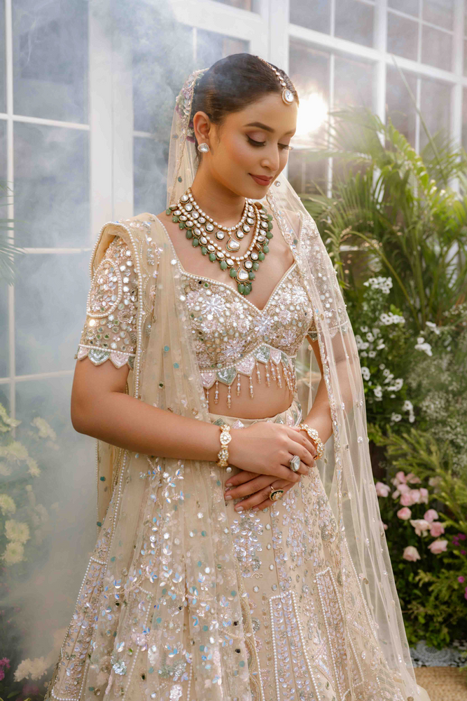 Load image into Gallery viewer, Nyra Garden Motif Lehenga
