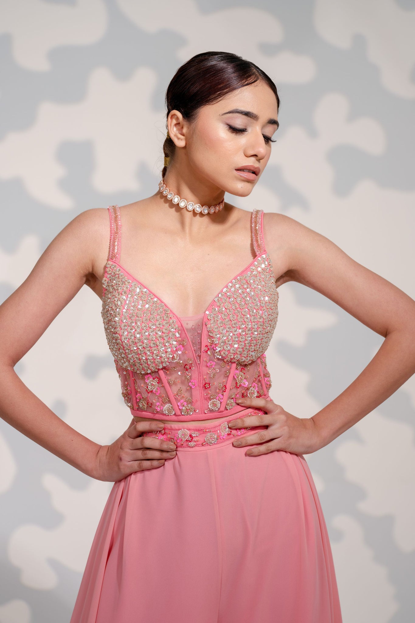 Rose Quartz Jacket Set | Tamaraa By Tahani Rose Quartz Jacket Set | Tamaraa By Tahani
